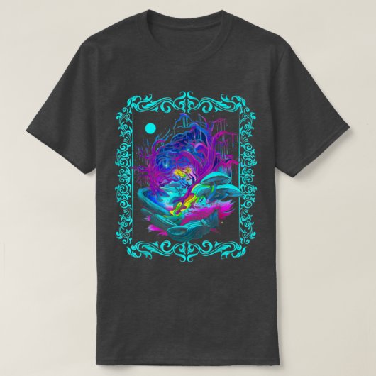 Fantasy Whimsical Forest Night T-shirt (Design voorkant)