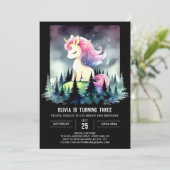 Fantasy Whimsical Horse Verjaardag Kaart (Staand voorkant)