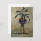 Fantasy Whimsical Surrealisme Flat Dank je kaart (Voorkant / Achterkant)