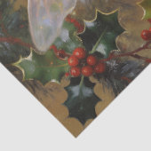 Fantasy Whimsical Winter Fee Red Holly TMF26 Tissuepapier (Detail)