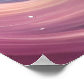 Fantasy White Baby Eenhoorn met roze Harten Poster (Hoek)