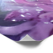 Fantasy White Baby Fox met lavendelogen Poster (Hoek)