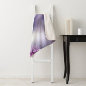 Fantasy White Baby Fox met lavendelogen Sherpa Deken (In situ)