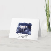 Fantasy White Horse and Ocean Surf Birthday Kaart (Achterkant)