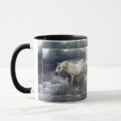 Fantasy White Horse and Ocean Surf Gifts Mok (Links)