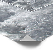 Fantasy White Horse and Ocean Surf Poster (Hoek)