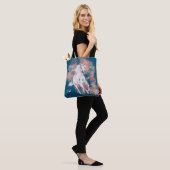 Fantasy White Horse Running Monogram Tote Bag (Op model)