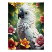 Fantasy White Parrot