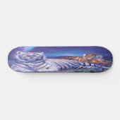 Fantasy White Tiger Cat Persoonlijk Skateboard (Horizontaal)