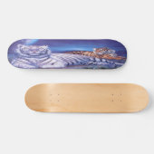 Fantasy White Tiger Cat Persoonlijk Skateboard (Horizontaal)