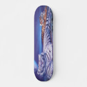 Fantasy White Tiger Cat Persoonlijk Skateboard (Voorkant)