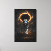 Fantasy White Tiger – Mystic Aura Series Canvas Afdruk (Voorkant)