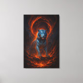 Fantasy White Tiger – Mystic Aura Series Canvas Afdruk (Voorkant)