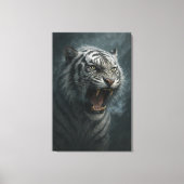 Fantasy White Tiger – Mystic Aura Series Canvas Afdruk (Voorkant)