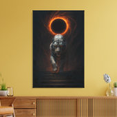 Fantasy White Tiger – Mystic Aura Series Canvas Afdruk (Insitu (Woonkamer))