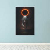 Fantasy White Tiger – Mystic Aura Series Canvas Afdruk (Insitu (Houten vloer))