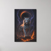 Fantasy White Tiger – Mystic Aura Series Canvas Afdruk (Voorkant)
