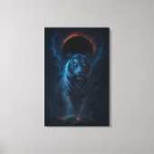 Fantasy White Tiger – Mystic Aura Series Canvas Afdruk (Voorkant)