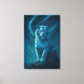 Fantasy White Tiger – Mystic Aura Series Canvas Afdruk (Voorkant)