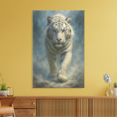 Fantasy White Tiger – Mystic Aura Series | ManJian Canvas Afdruk (Insitu (Woonkamer))