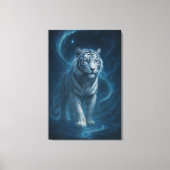 Fantasy White Tiger – Mystic Aura Series | ManJian Canvas Afdruk (Voorkant)