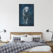 Fantasy White Tiger – Mystic Aura Series | ManJian Canvas Afdruk (Insitu (Slaapkamer))