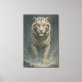 Fantasy White Tiger – Mystic Aura Series | ManJian Canvas Afdruk (Voorkant)