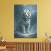 Fantasy White Tiger – Mystic Aura Series | ManJian Canvas Afdruk (Insitu (Woonkamer))