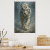 Fantasy White Tiger – Mystic Aura Series | ManJian Poster (Keuken)