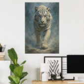 Fantasy White Tiger – Mystic Aura Series | ManJian Poster (Thuiskantoor)