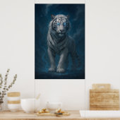 Fantasy White Tiger – Mystic Aura Series | ManJian Poster (Keuken)