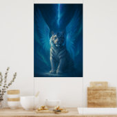 Fantasy White Tiger – Mystic Aura Series | ManJian Poster (Keuken)