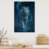 Fantasy White Tiger – Mystic Aura Series | ManJian Poster (Keuken)