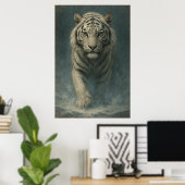 Fantasy White Tiger – Mystic Aura Series | ManJian Poster (Thuiskantoor)