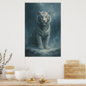 Fantasy White Tiger – Mystic Aura Series | ManJian Poster (Keuken)