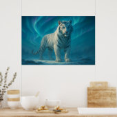 Fantasy White Tiger – Mystic Aura Series | ManJian Poster (Keuken)