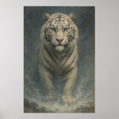 Fantasy White Tiger – Mystic Aura Series | ManJian Poster (Voorkant)
