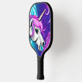 Fantasy White Unicorn Seamless Pattern Pickleball Paddle (Links)
