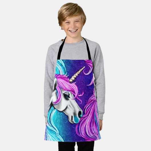 Fantasy White Unicorn Seamless Pattern Schort (Gedragen)