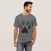 Fantasy Wild Natuur Wolf Paw Print T-shirt (Voorkant volledig)