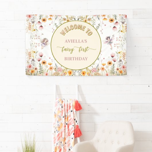 Fantasy wildflower fairy first Welcome sign Spandoek (Insitu)