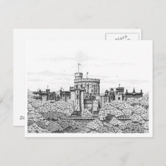 Fantasy Windsor Castle - Blank Briefkaart (Voorkant / Achterkant)