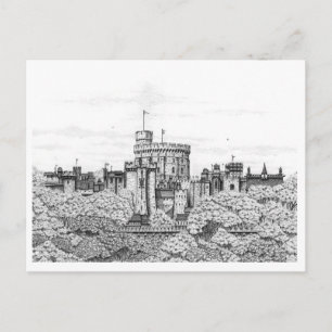 Fantasy Windsor Castle - Blank Briefkaart