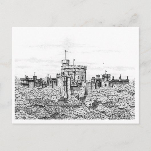 Fantasy Windsor Castle - Blank Briefkaart (Voorkant)