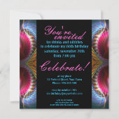 Fantasy Wings Fabulous 40 Event Party Invitation Kaart (Achterkant)