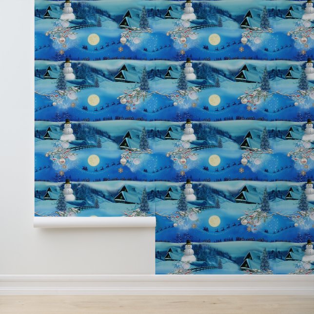 Fantasy Winter Bruiloft Collectie Behang (Applicatie)