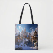 Fantasy Winter City Tote Bag (Voorkant)
