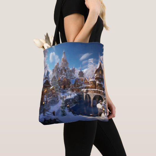 Fantasy Winter City Tote Bag (Dichtbij)