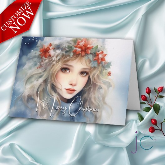 Fantasy Winter Fee Kerstvakantie Kaart