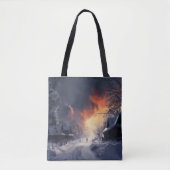 Fantasy winterlandschap tote bag (Voorkant)